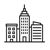 outline bold icon building-1